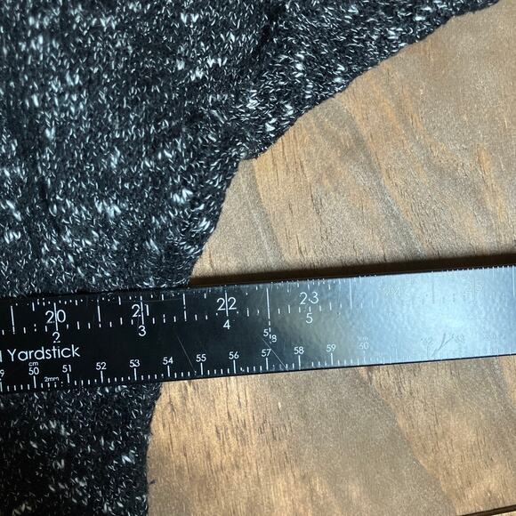 Christopher & Banks Womens Sweater Black White Snowflake 3/4 Sleeve Large - Picture 8 of 12